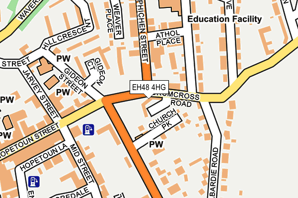 EH48 4HG map - OS OpenMap – Local (Ordnance Survey)
