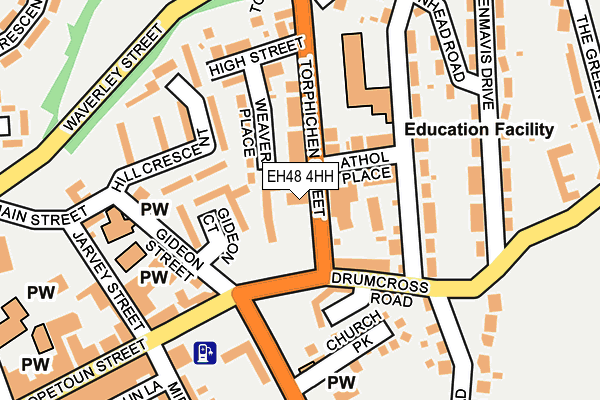 EH48 4HH map - OS OpenMap – Local (Ordnance Survey)