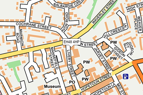 EH48 4HP map - OS OpenMap – Local (Ordnance Survey)