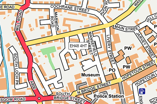 EH48 4HT map - OS OpenMap – Local (Ordnance Survey)