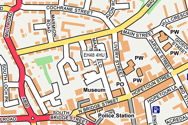 EH48 4HU map - OS OpenMap – Local (Ordnance Survey)