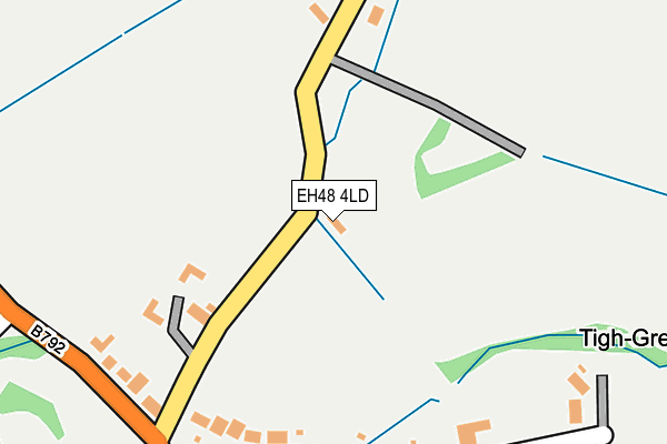 EH48 4LD map - OS OpenMap – Local (Ordnance Survey)