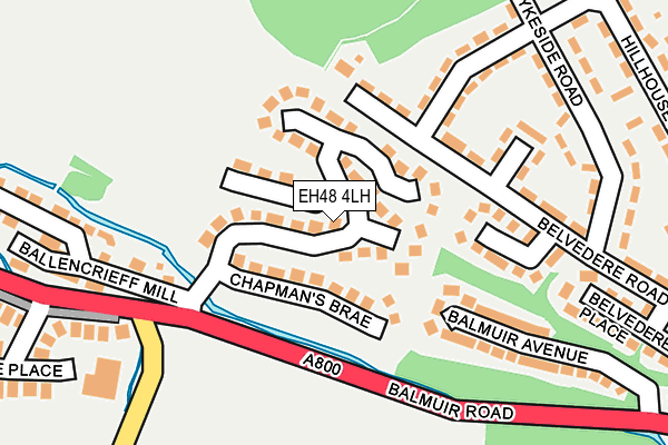 EH48 4LH map - OS OpenMap – Local (Ordnance Survey)
