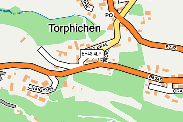 EH48 4LP map - OS OpenMap – Local (Ordnance Survey)