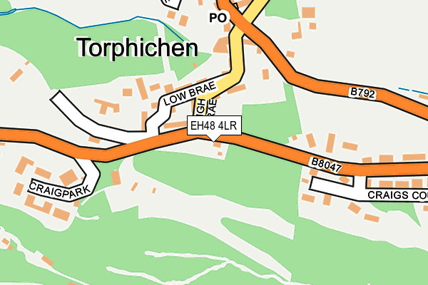 EH48 4LR map - OS OpenMap – Local (Ordnance Survey)