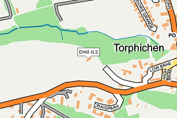 EH48 4LS map - OS OpenMap – Local (Ordnance Survey)