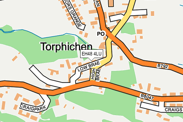 EH48 4LU map - OS OpenMap – Local (Ordnance Survey)