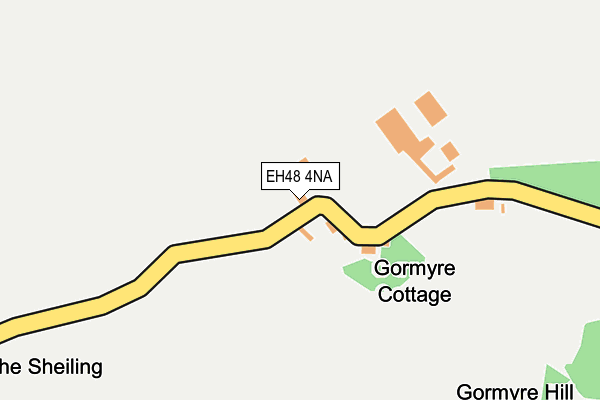 EH48 4NA map - OS OpenMap – Local (Ordnance Survey)