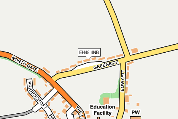 EH48 4NB map - OS OpenMap – Local (Ordnance Survey)