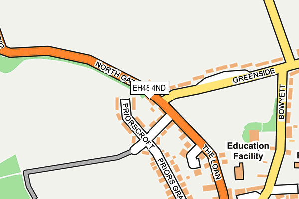 EH48 4ND map - OS OpenMap – Local (Ordnance Survey)