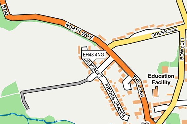 EH48 4NG map - OS OpenMap – Local (Ordnance Survey)