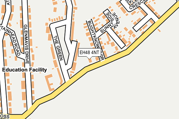 EH48 4NT map - OS OpenMap – Local (Ordnance Survey)