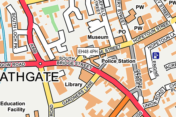 EH48 4PH map - OS OpenMap – Local (Ordnance Survey)