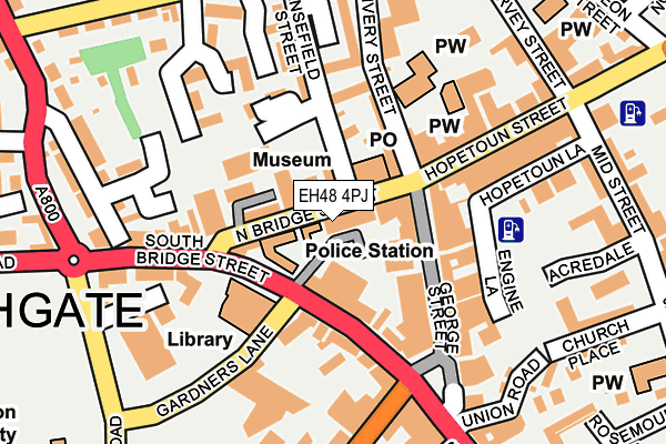 EH48 4PJ map - OS OpenMap – Local (Ordnance Survey)
