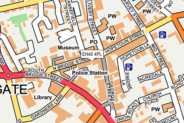 EH48 4PL map - OS OpenMap – Local (Ordnance Survey)