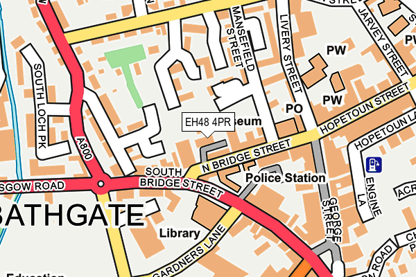 EH48 4PR map - OS OpenMap – Local (Ordnance Survey)