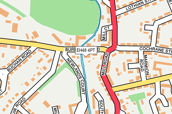 EH48 4PT map - OS OpenMap – Local (Ordnance Survey)