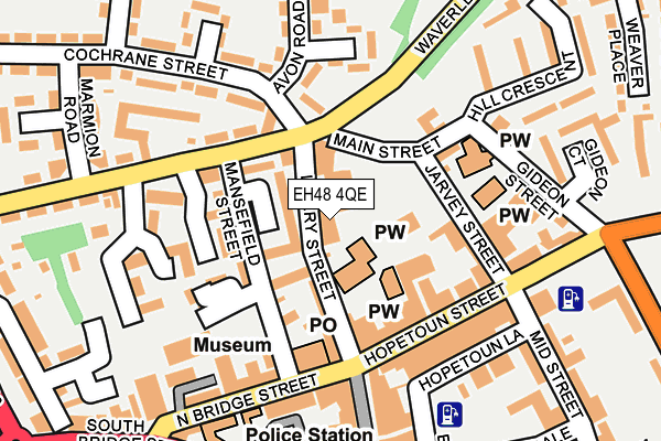 EH48 4QE map - OS OpenMap – Local (Ordnance Survey)