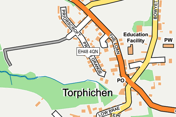 EH48 4QN map - OS OpenMap – Local (Ordnance Survey)