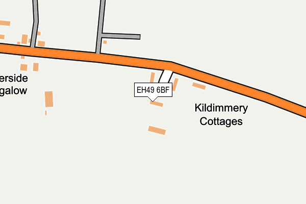 EH49 6BF map - OS OpenMap – Local (Ordnance Survey)