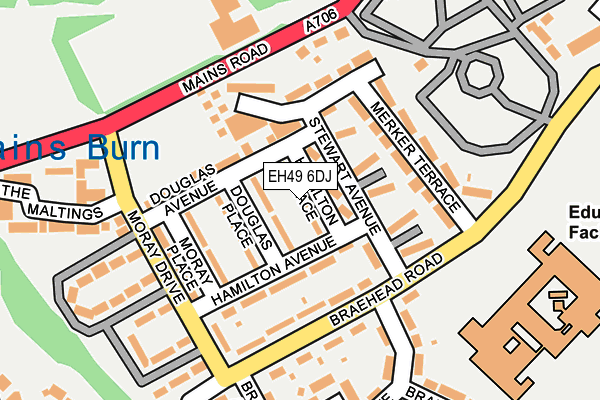 EH49 6DJ map - OS OpenMap – Local (Ordnance Survey)