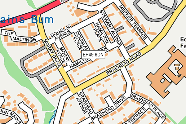 EH49 6DN map - OS OpenMap – Local (Ordnance Survey)