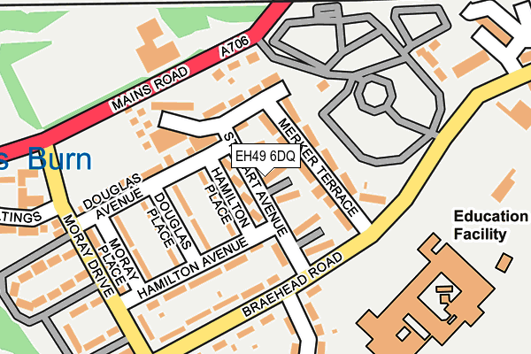 EH49 6DQ map - OS OpenMap – Local (Ordnance Survey)