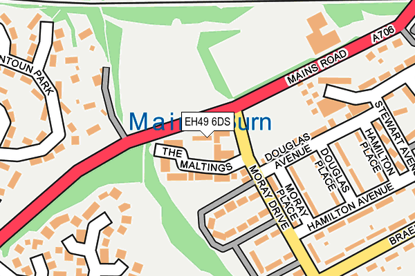 EH49 6DS map - OS OpenMap – Local (Ordnance Survey)