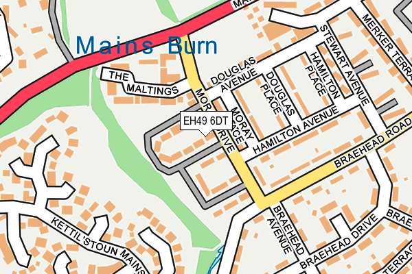 EH49 6DT map - OS OpenMap – Local (Ordnance Survey)
