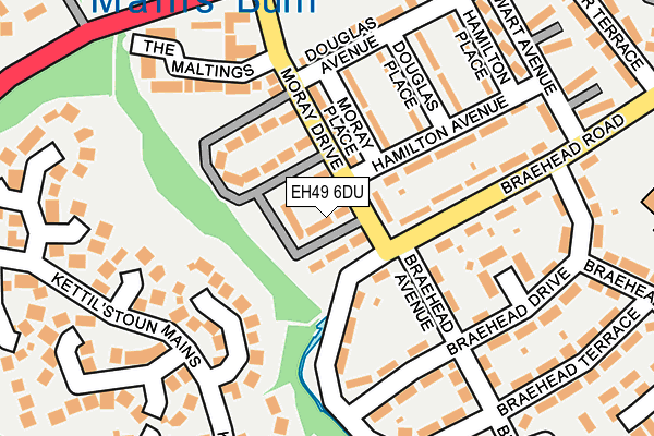 EH49 6DU map - OS OpenMap – Local (Ordnance Survey)