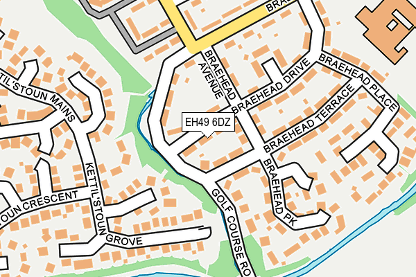 EH49 6DZ map - OS OpenMap – Local (Ordnance Survey)