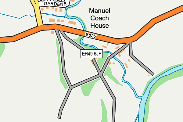 EH49 6JF map - OS OpenMap – Local (Ordnance Survey)