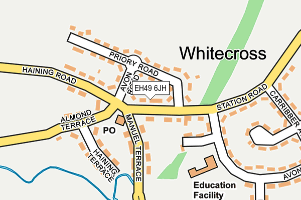 EH49 6JH map - OS OpenMap – Local (Ordnance Survey)