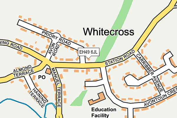 EH49 6JL map - OS OpenMap – Local (Ordnance Survey)