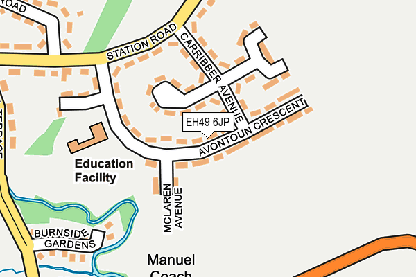 EH49 6JP map - OS OpenMap – Local (Ordnance Survey)