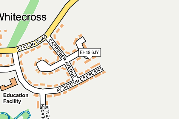 EH49 6JY map - OS OpenMap – Local (Ordnance Survey)