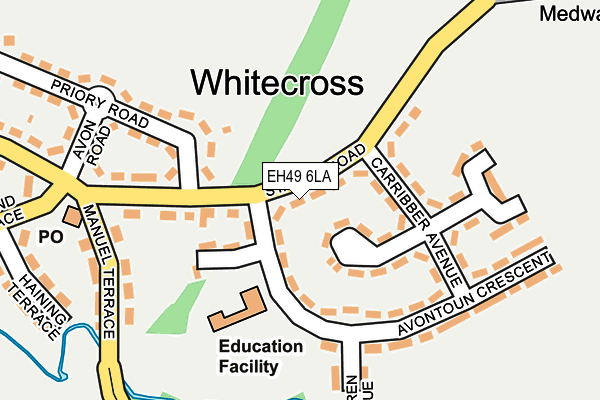 EH49 6LA map - OS OpenMap – Local (Ordnance Survey)