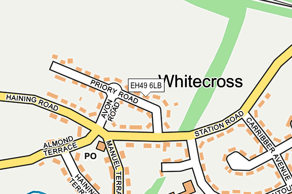 EH49 6LB map - OS OpenMap – Local (Ordnance Survey)