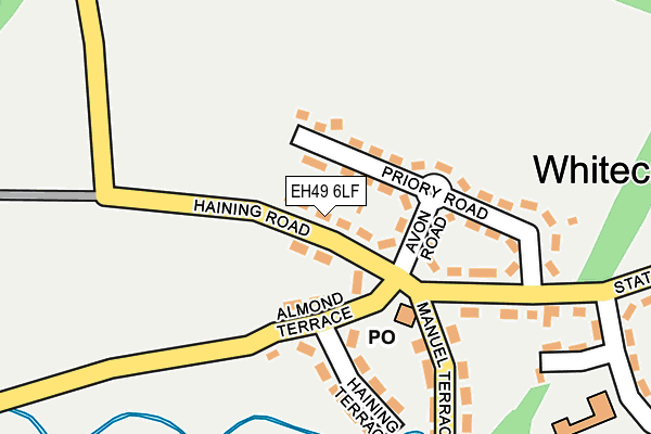 EH49 6LF map - OS OpenMap – Local (Ordnance Survey)