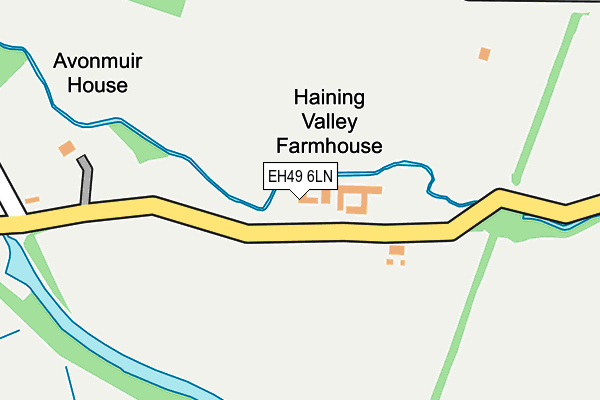 EH49 6LN map - OS OpenMap – Local (Ordnance Survey)