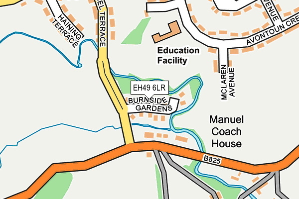 EH49 6LR map - OS OpenMap – Local (Ordnance Survey)