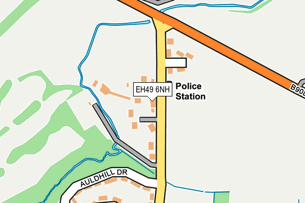 EH49 6NH map - OS OpenMap – Local (Ordnance Survey)