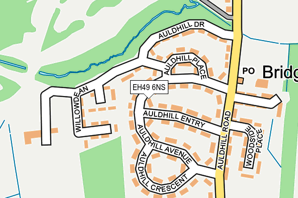 EH49 6NS map - OS OpenMap – Local (Ordnance Survey)