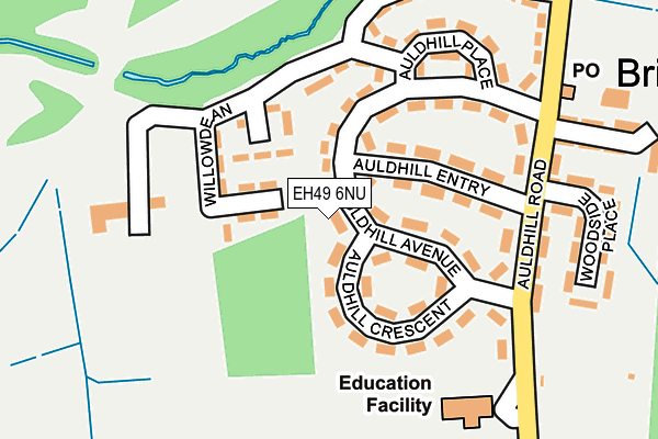 EH49 6NU map - OS OpenMap – Local (Ordnance Survey)