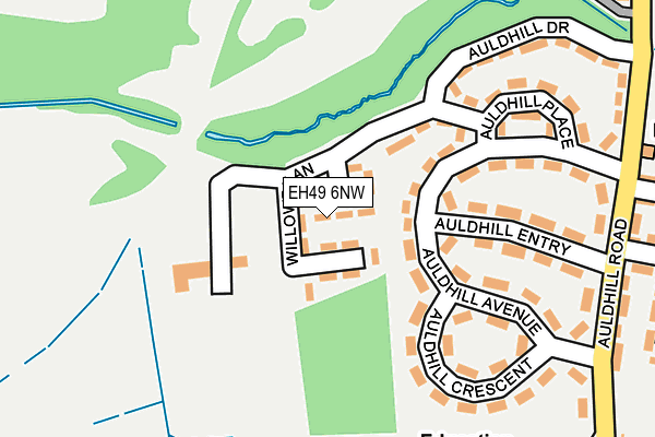 EH49 6NW map - OS OpenMap – Local (Ordnance Survey)