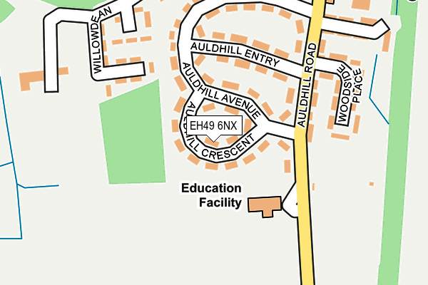 EH49 6NX map - OS OpenMap – Local (Ordnance Survey)