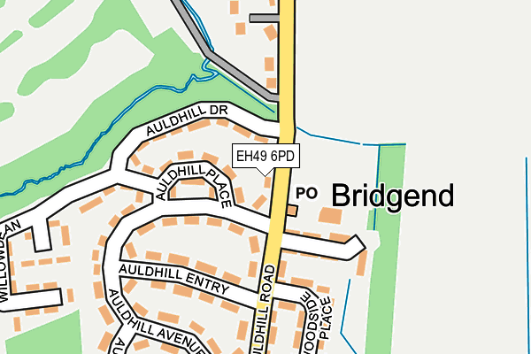 EH49 6PD map - OS OpenMap – Local (Ordnance Survey)