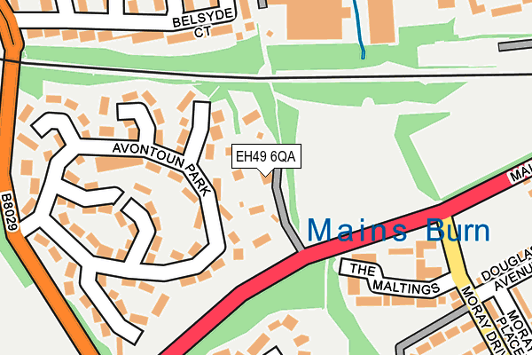 EH49 6QA map - OS OpenMap – Local (Ordnance Survey)