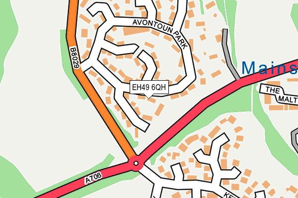 EH49 6QH map - OS OpenMap – Local (Ordnance Survey)