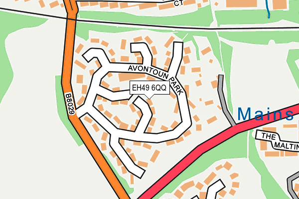 EH49 6QQ map - OS OpenMap – Local (Ordnance Survey)